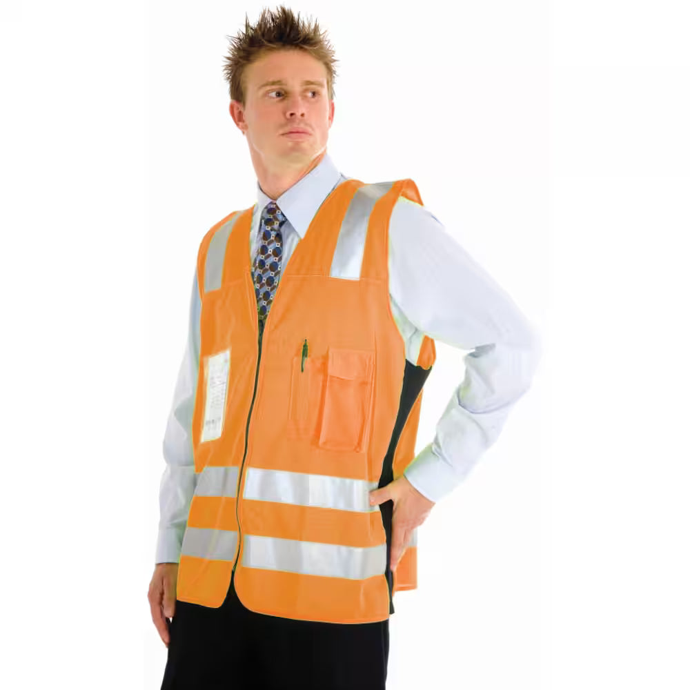 DNC 3807 Vest - Zip ID Pocket - Reflective Tape