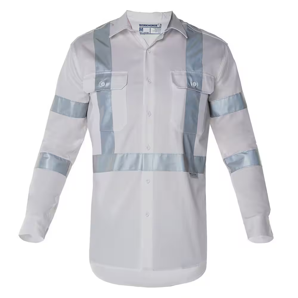 Workhorse MSH179 Men's Hi Visibility Bio Motion Long Sleeve Shirt