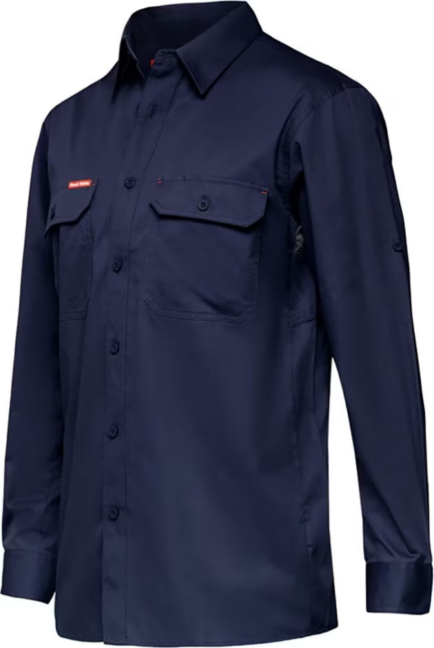 Men's Ventilated Shirt – Cotton – Navy – 5XL – Y07720 – Koolgear – Hard Yakka