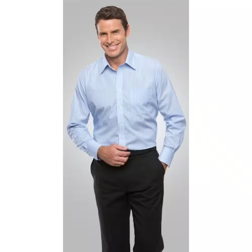 Shadow Stripe Men's Shirt – Cotton - Polyester – Blue – 4104L – City Collection