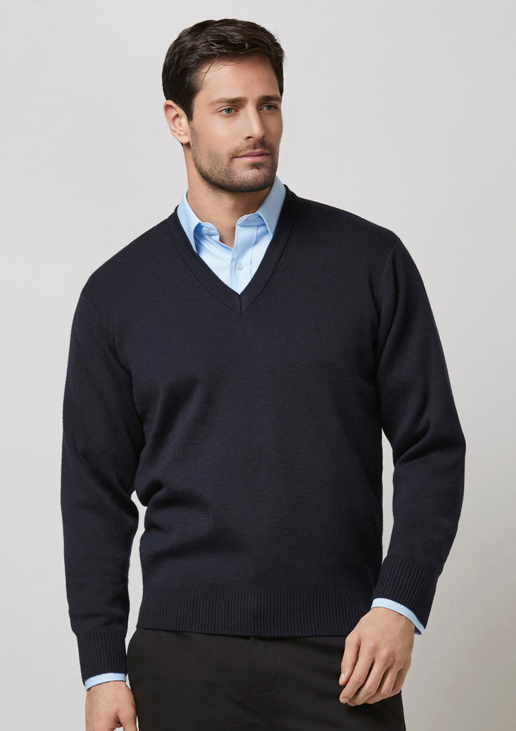 Biz Collection  Mens Woolmix Knit Pullover WP6008