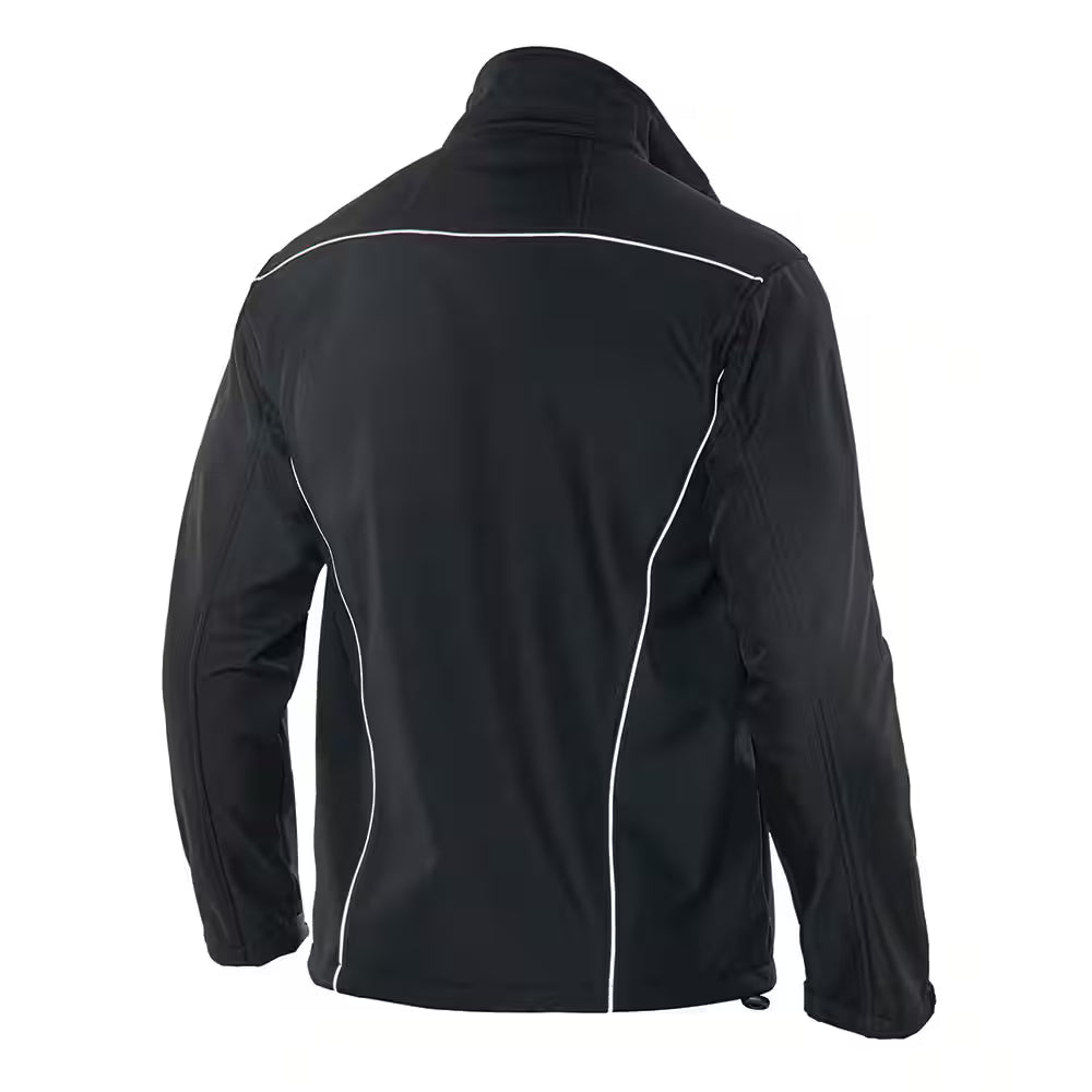 Workhorse MJA016 Men's Soft Shell Jacket - Polyester - Black