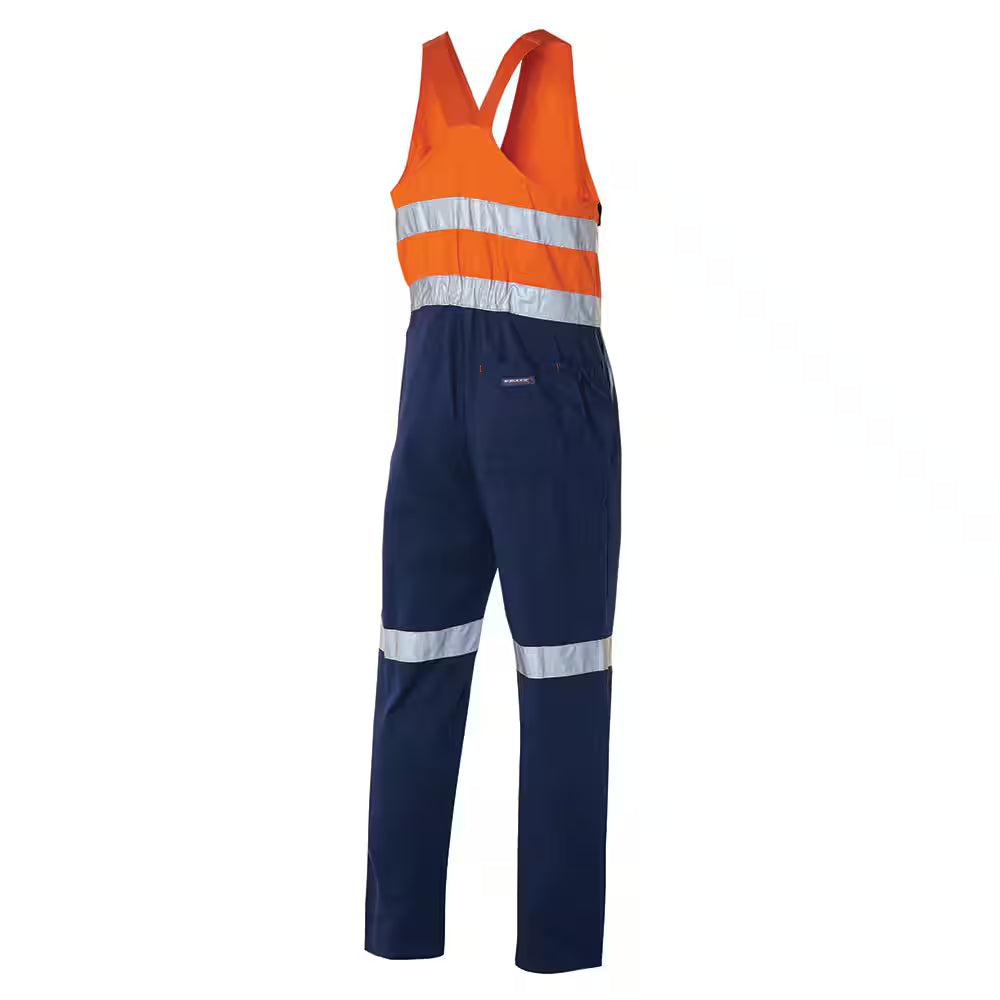 Workhorse MOV004 Overall - Men - Two-Tone - High Visibility Drill - Sleeveless - Cotton