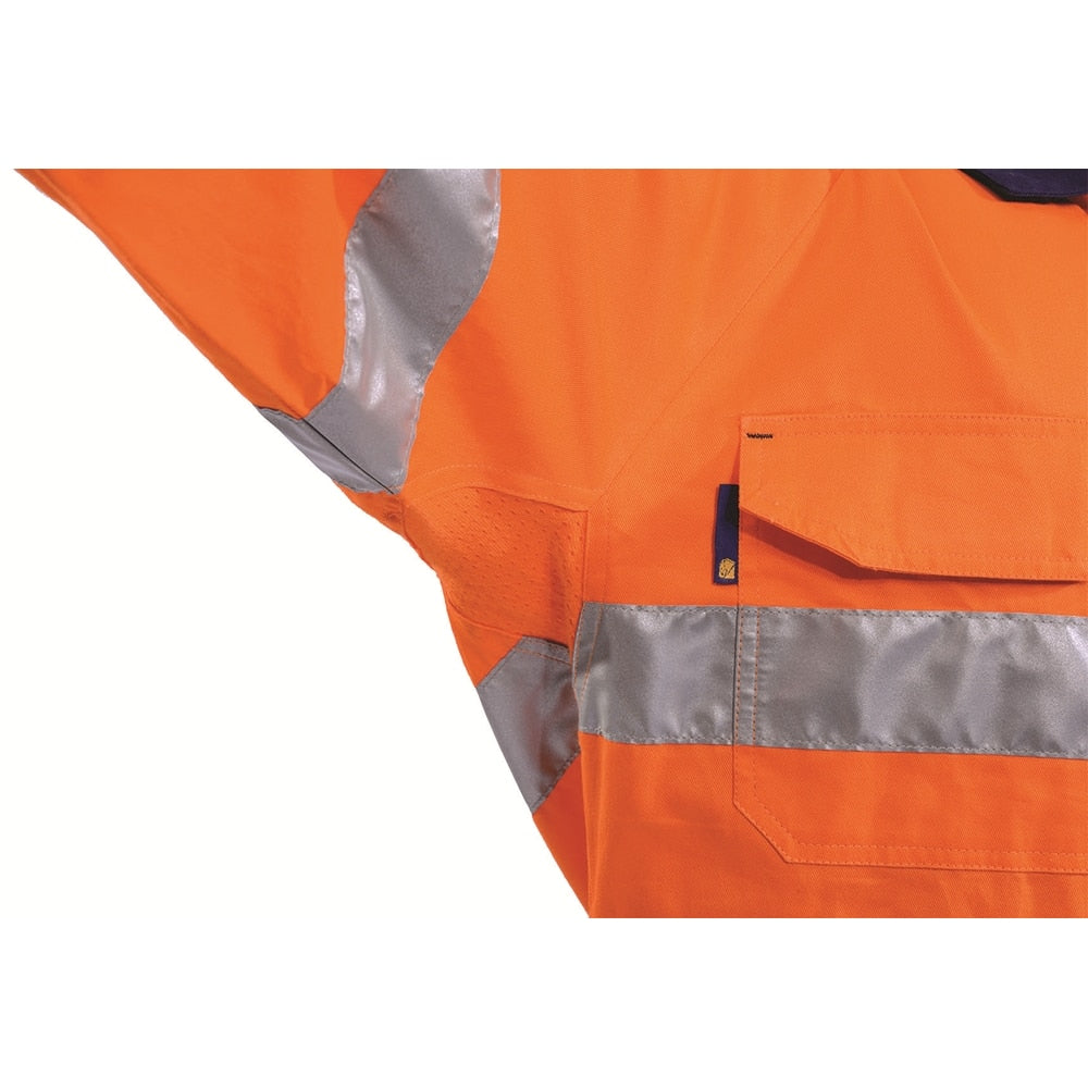 Workhorse MSH138 Men's Taped Long Sleeve Light Weight Shirt - Orange